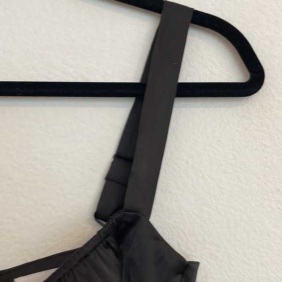 DANIELLE BERNSTEIN Black satin bodysuit 0 xs - Picture 10 of 13